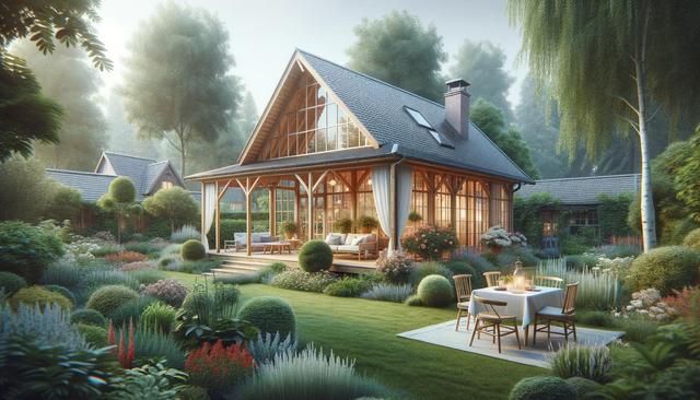 Gartenhaus mit überdachter Terrasse: Mehr Komfort im Grünen