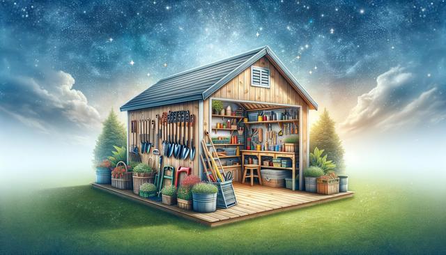 Gartenschuppen zur Werkzeug- und Geräteorganisation: Durchdacht und praktisch
